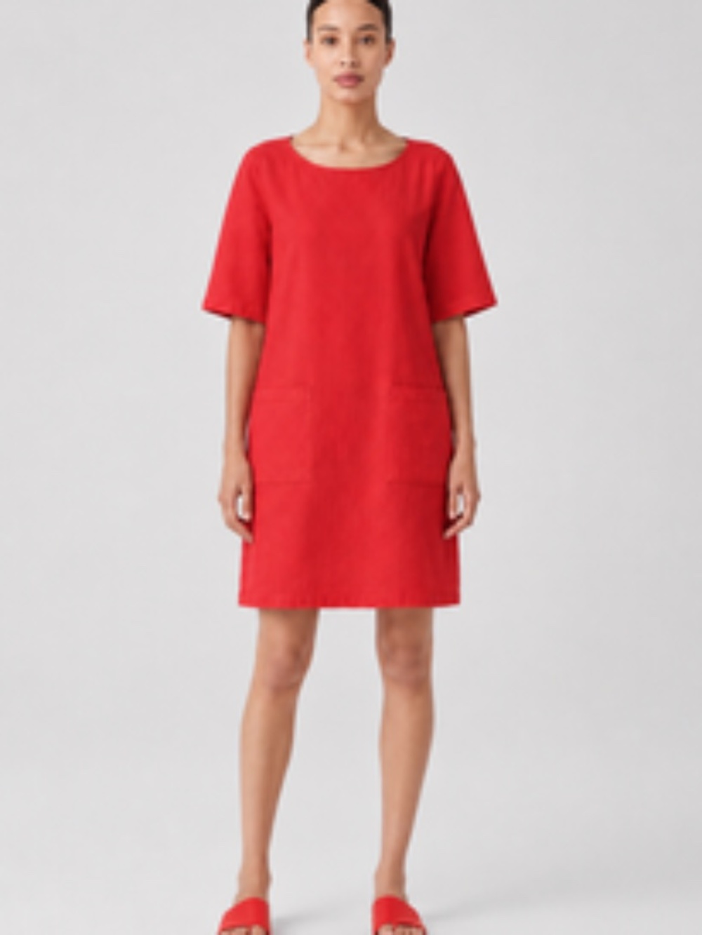 Eileen Fisher Cotton Spandex Dress Size Small